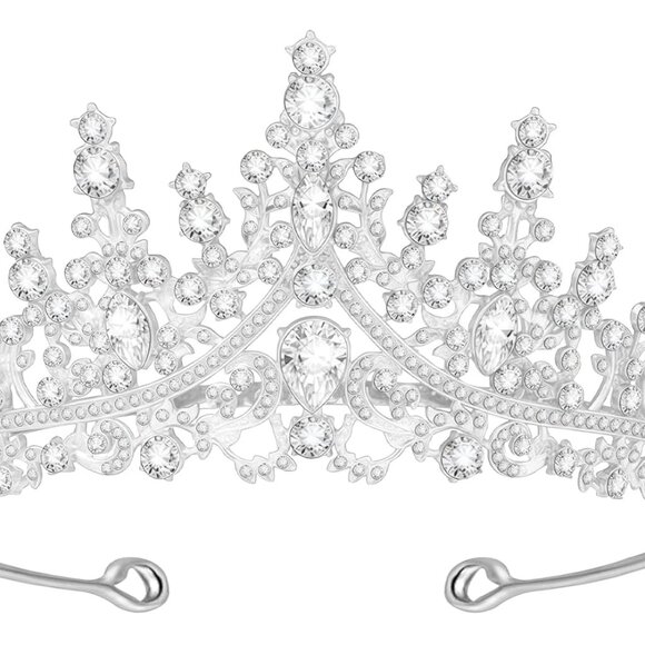 Tiara Crown for Women, Headband Hair Accessories for Birthday Wedding Party Cost - Picture 1 of 6